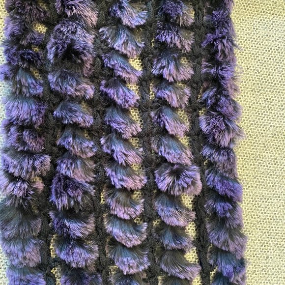 Adrienne Landau Knitted Rabbit Fur Infinity Scarf - Picture 6 of 6